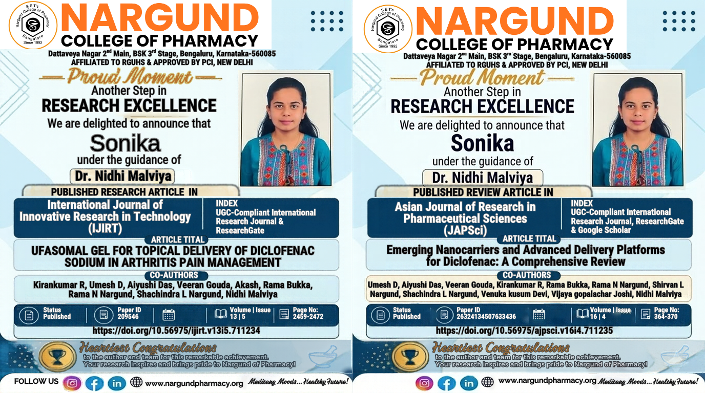 Proud Moment for Nargund College of Pharmacy!